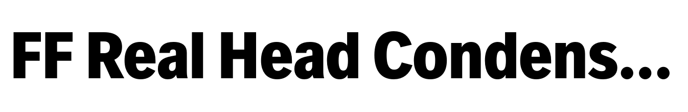 FF Real Head Condensed ExtraBold